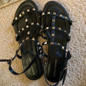 Marc Fisher studded sandals (black)